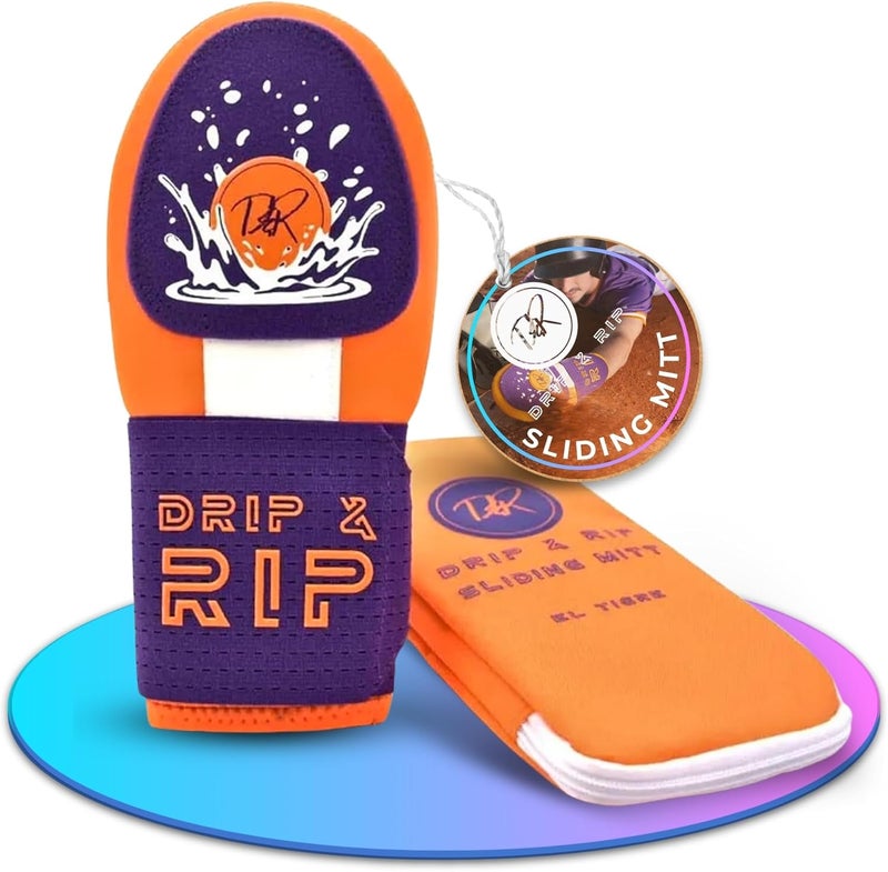 Drip & Rip Sliding Mitt Youth for Baseball & Softball - Ice Cream Sliding Mitt Design with Hand Protection - Base Running, Breathable, Durable, Ambidextrous - Ages 10+ - Image 1